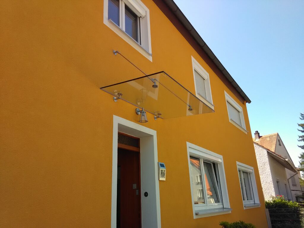Glasvordach Punkthalter